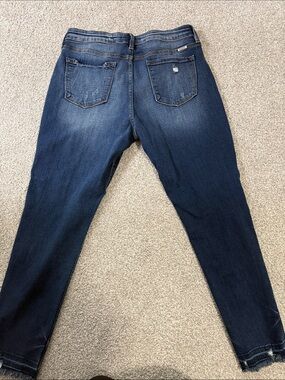 KanCan Indigo Skinny Jeans with Subtle Back Pocket Wear